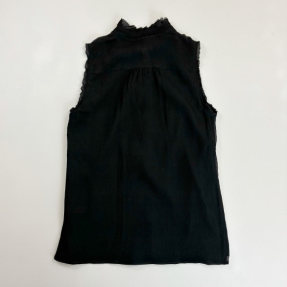 NWT J.CREW ‘Natasha Silk Ruffle Sleeveless Blouse’ 100% Silk Top Size 8 - Picture 6 of 13